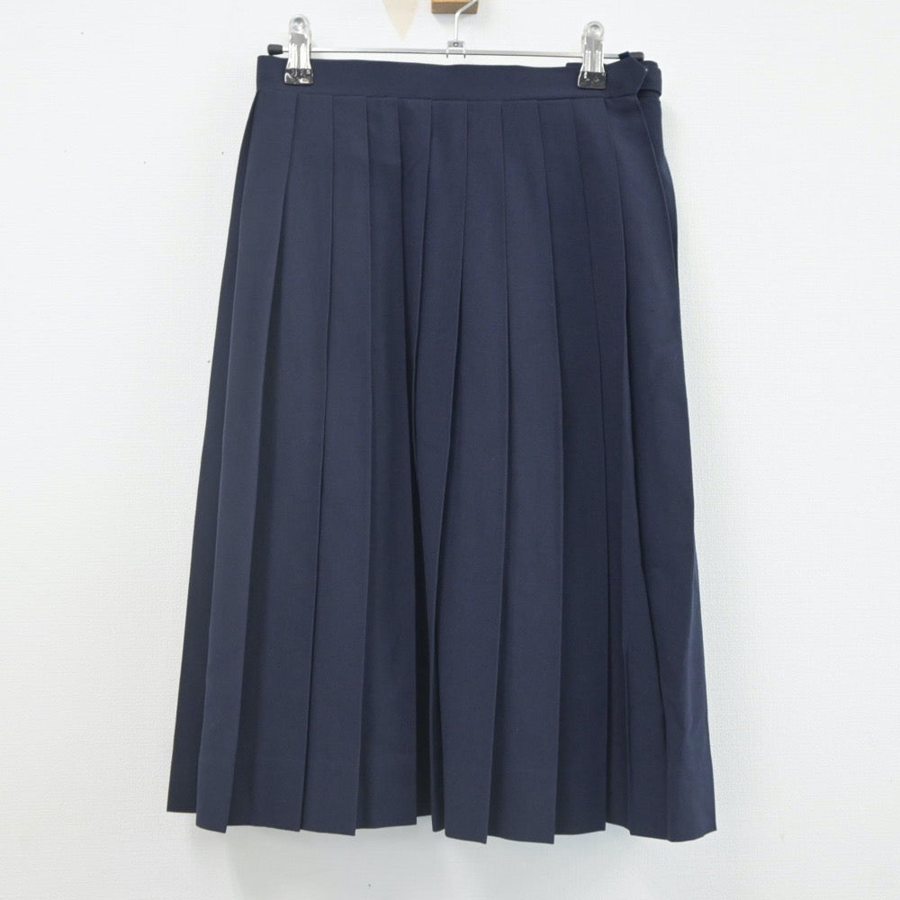 【中古】富山県 堀川中学校 女子制服 2点（セーラー服・スカート）sf021903