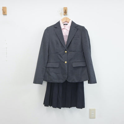 【中古】神奈川県 玉川学園高等部 女子制服 3点（ブレザー・シャツ・スカート）sf021905