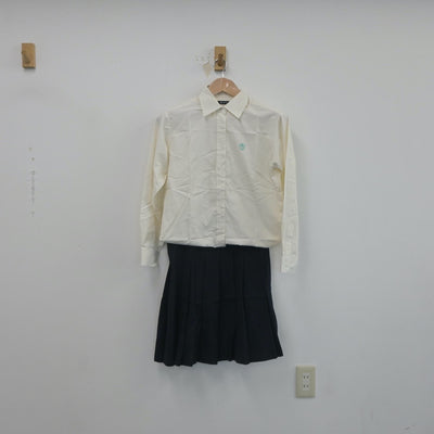 【中古】神奈川県 玉川学園高等部 女子制服 3点（シャツ・スカート・スカート）sf021906