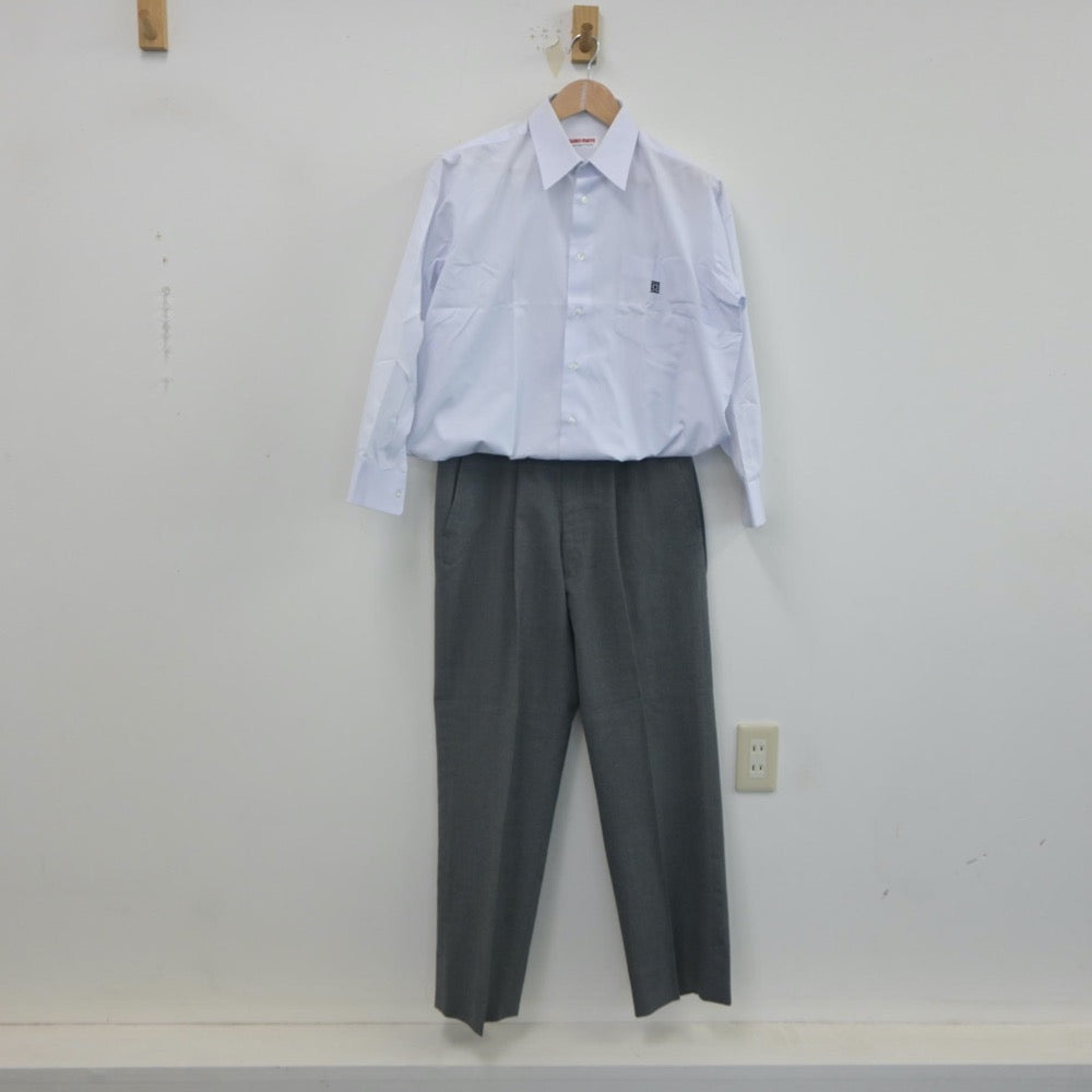 【中古】東京都 攻玉社中学校・高等学校 男子制服 2点（シャツ・ズボン）sf021921