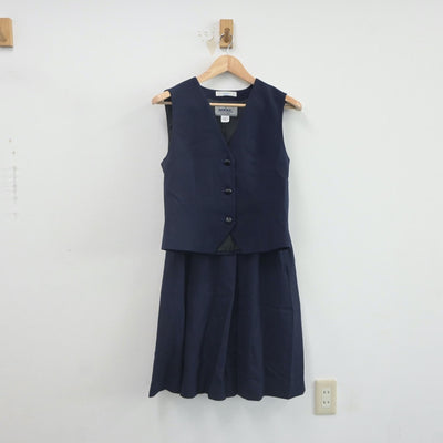 【中古】兵庫県 琴丘高等学校 女子制服 3点（ブレザー・ベスト・スカート）sf021937