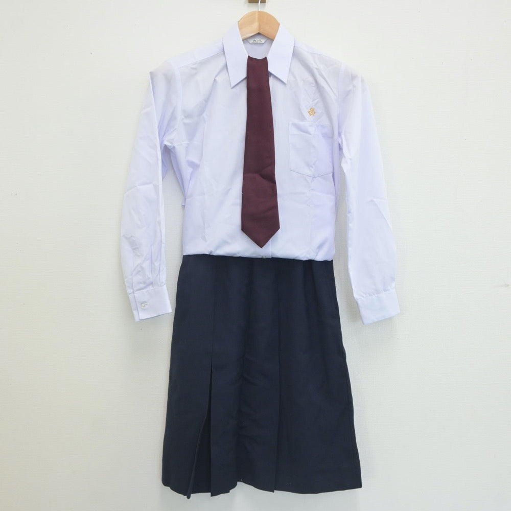 【中古】埼玉県 伊奈学園総合高等学校 女子制服 4点（シャツ・スカート）sf021955