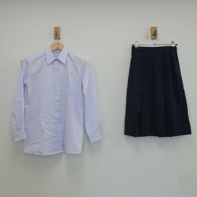 【中古】埼玉県 伊奈学園総合高等学校 女子制服 4点（シャツ・スカート）sf021955