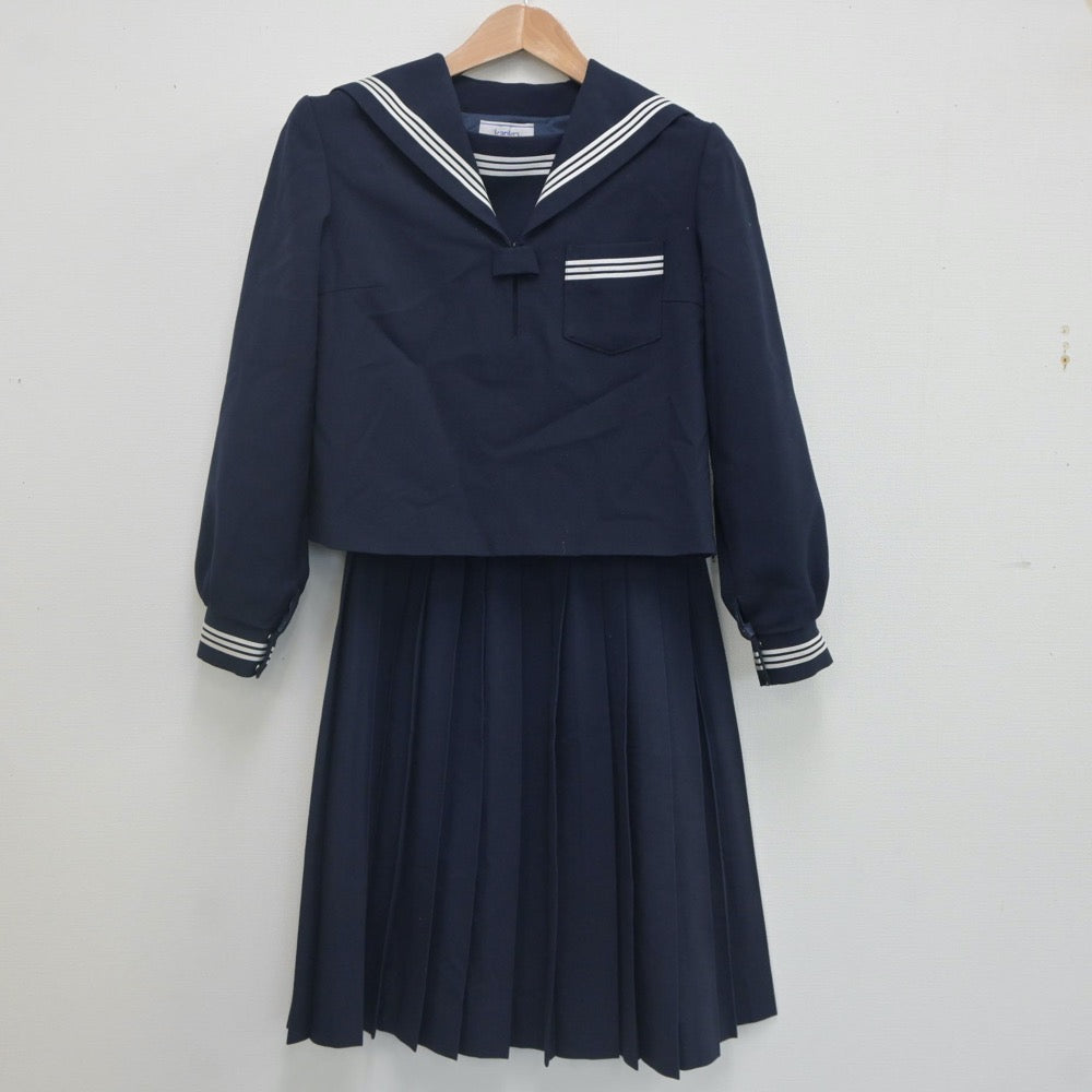 【中古】兵庫県 西脇工業高等学校 女子制服 3点（セーラー服・スカート）sf021960