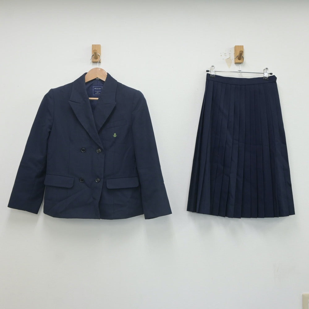 【中古】兵庫県 西脇工業高等学校 女子制服 2点（ブレザー・スカート）sf021964