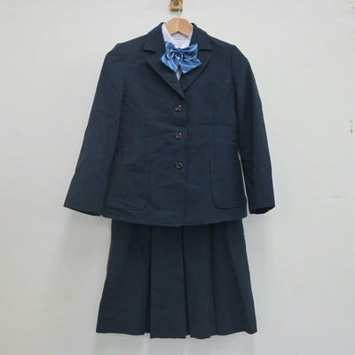 【中古】兵庫県 西落合中学校 女子制服 5点（ブレザー・ベスト・シャツ・スカート）sf021965