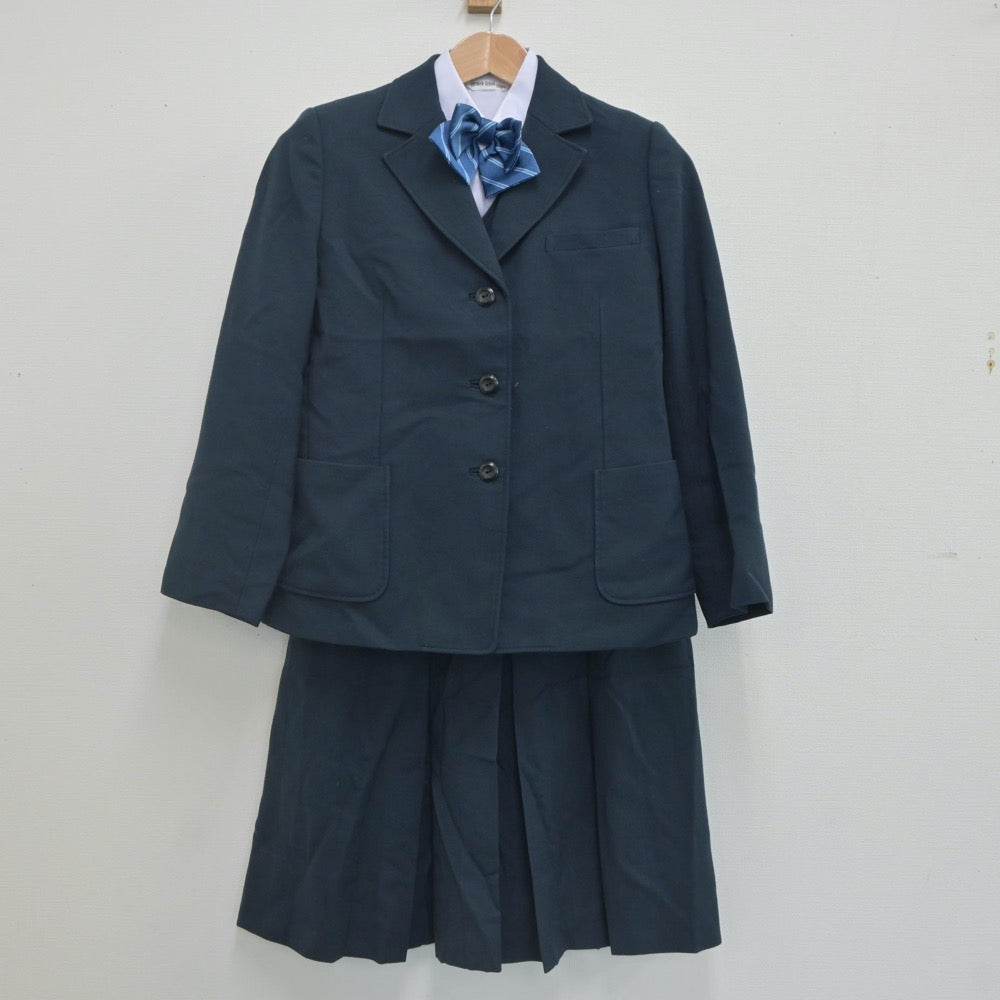 【中古】兵庫県 西落合中学校 女子制服 5点（ブレザー・ベスト・シャツ・スカート）sf021966