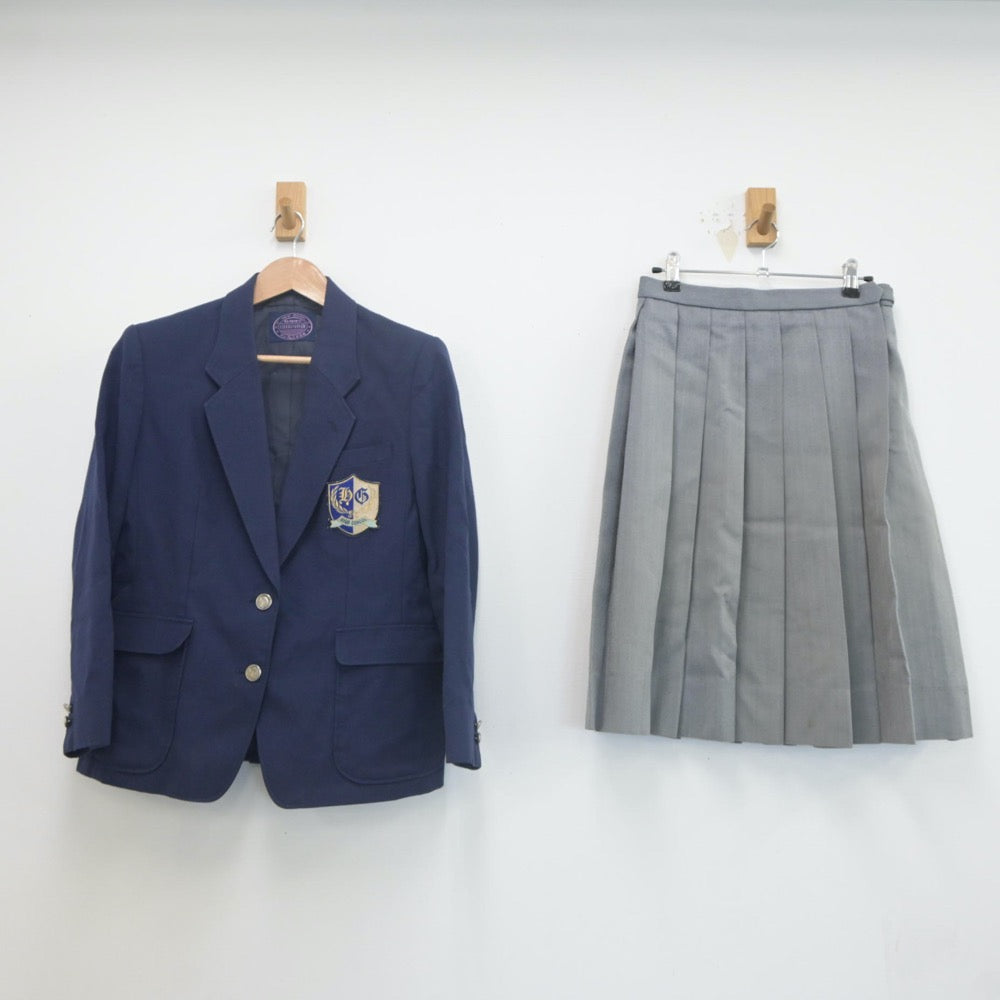 【中古】神奈川県 平塚学園高等学校 女子制服 2点（ブレザー・スカート）sf021970