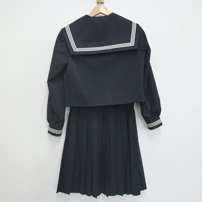 【中古】三重県 嬉野中学校 女子制服 2点（セーラー服・スカート）sf021975