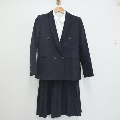 【中古】兵庫県 播磨高等学校 女子制服 3点（ブレザー・シャツ・スカート）sf021984