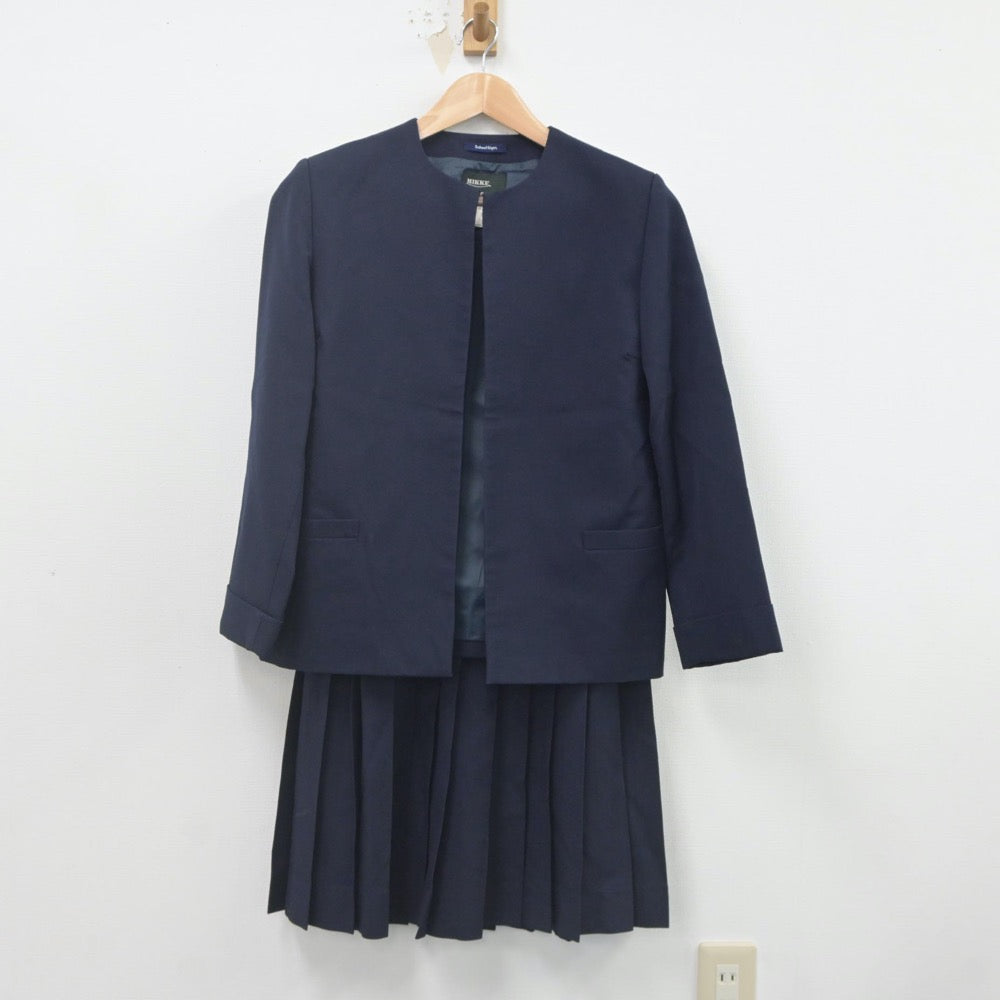 【中古】埼玉県 木崎中学校 女子制服 4点（ブレザー・ベスト・セーラー服）sf021988