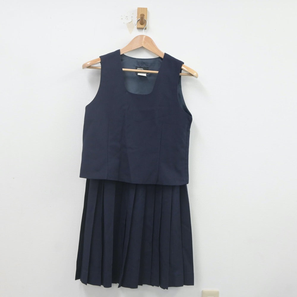 【中古】埼玉県 木崎中学校 女子制服 4点（ブレザー・ベスト・セーラー服）sf021988