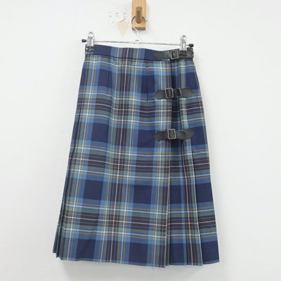 【中古】兵庫県 播磨高等学校 女子制服 2点（ニット・スカート）sf021996