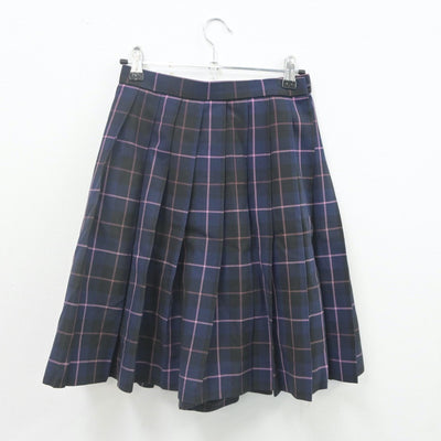 【中古】鹿児島県 龍桜高等学校 女子制服 3点（ニットベスト・シャツ・スカート）sf021999