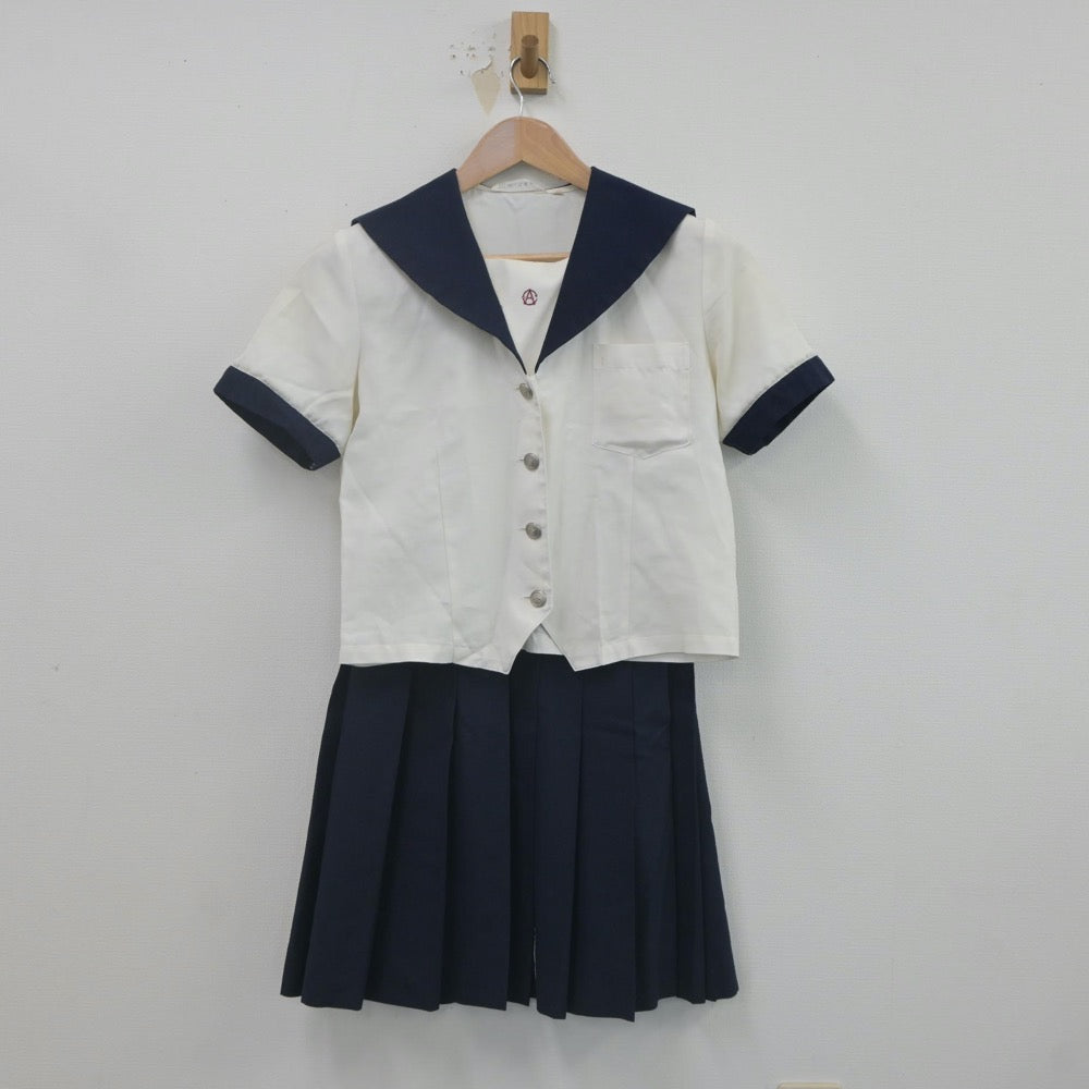 【中古】愛知県 名古屋商業高等学校 女子制服 2点（セーラー服・スカート）sf022001