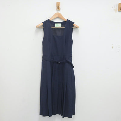 【中古】福岡県 高宮中学校 女子制服 3点（セーラー服・ジャンパースカート）sf022012