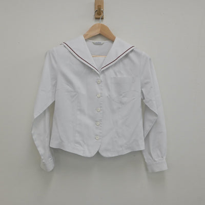 【中古】大阪府 早稲田摂陵高等学校 女子制服 2点（セーラー服・セーラー服）sf022017