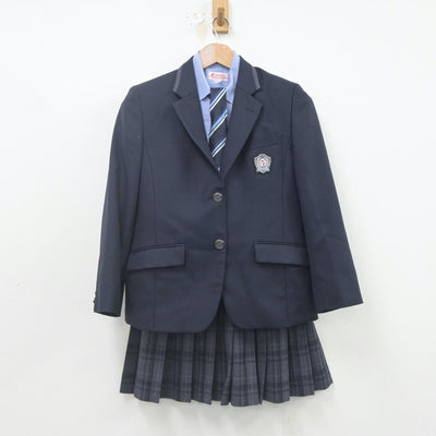 【中古】東京都 朋優学院高等学校 女子制服 4点（ブレザー・シャツ・スカート）sf022023