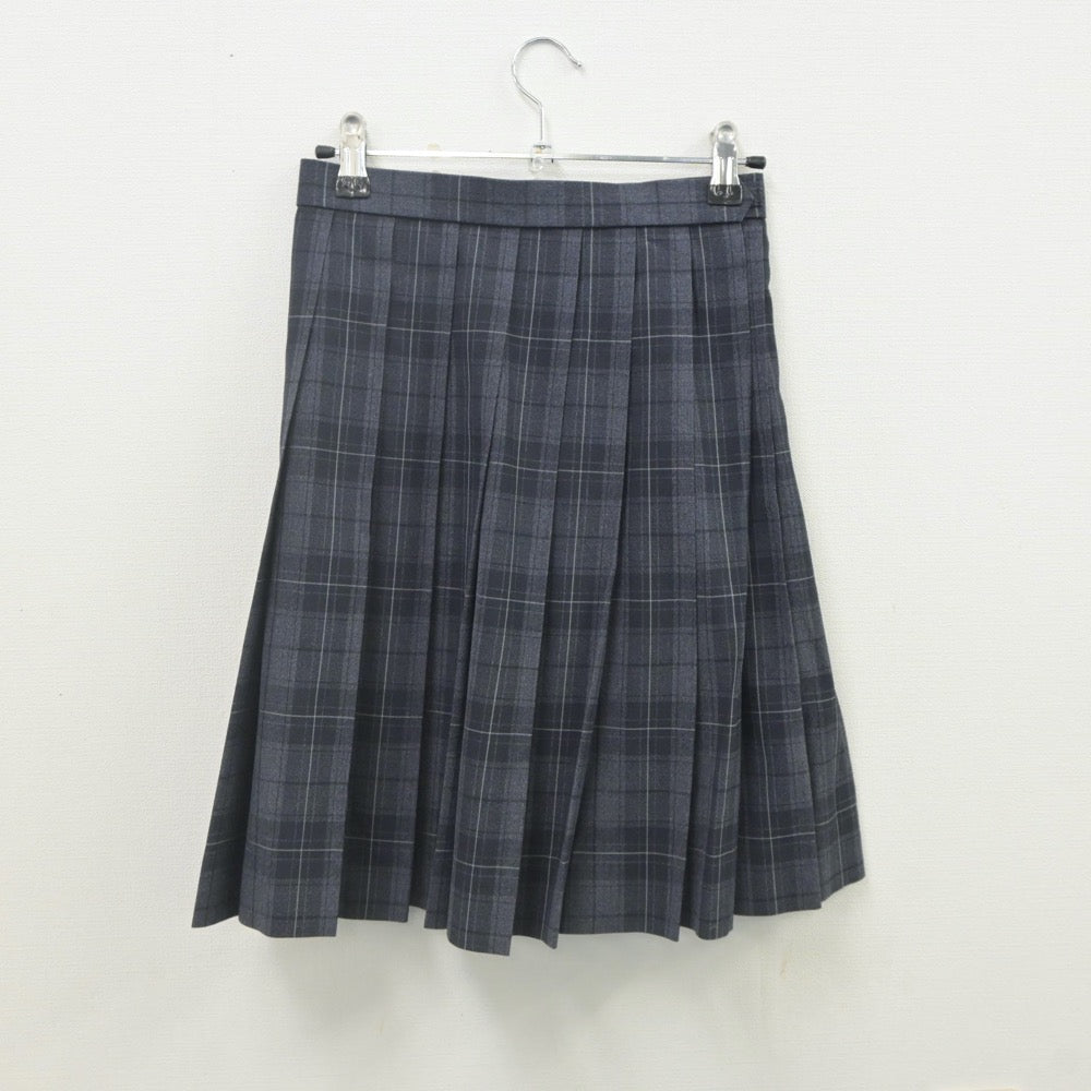 【中古】東京都 朋優学院高等学校 女子制服 5点（ニットベスト・シャツ・シャツ・スカート）sf022024