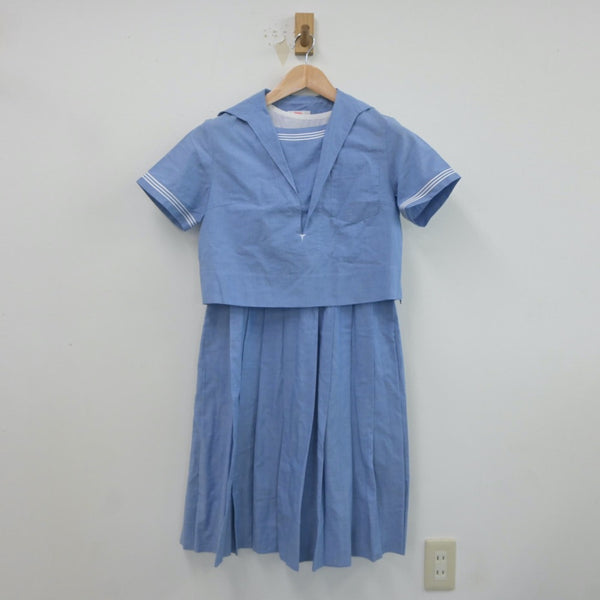 【中古】熊本県 ルーテル学院高等学校 女子制服 2点（シャツ・ジャンパースカート）sf022030