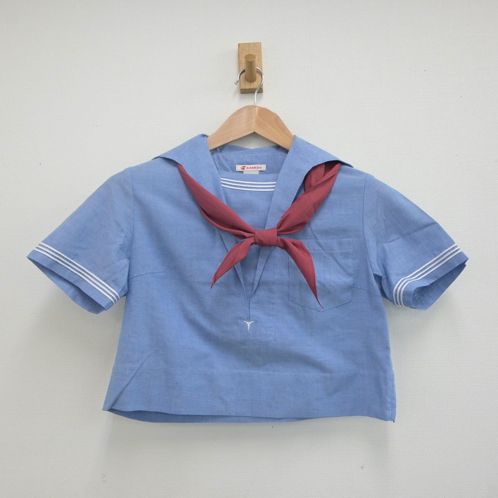 【中古】熊本県 ルーテル学院高等学校 女子制服 3点（シャツ・ジャンパースカート）sf022031