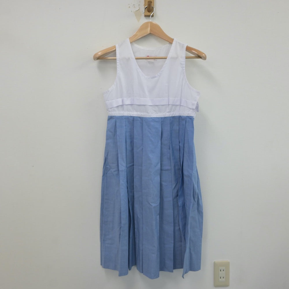 【中古】熊本県 ルーテル学院高等学校 女子制服 3点（シャツ・ジャンパースカート）sf022031