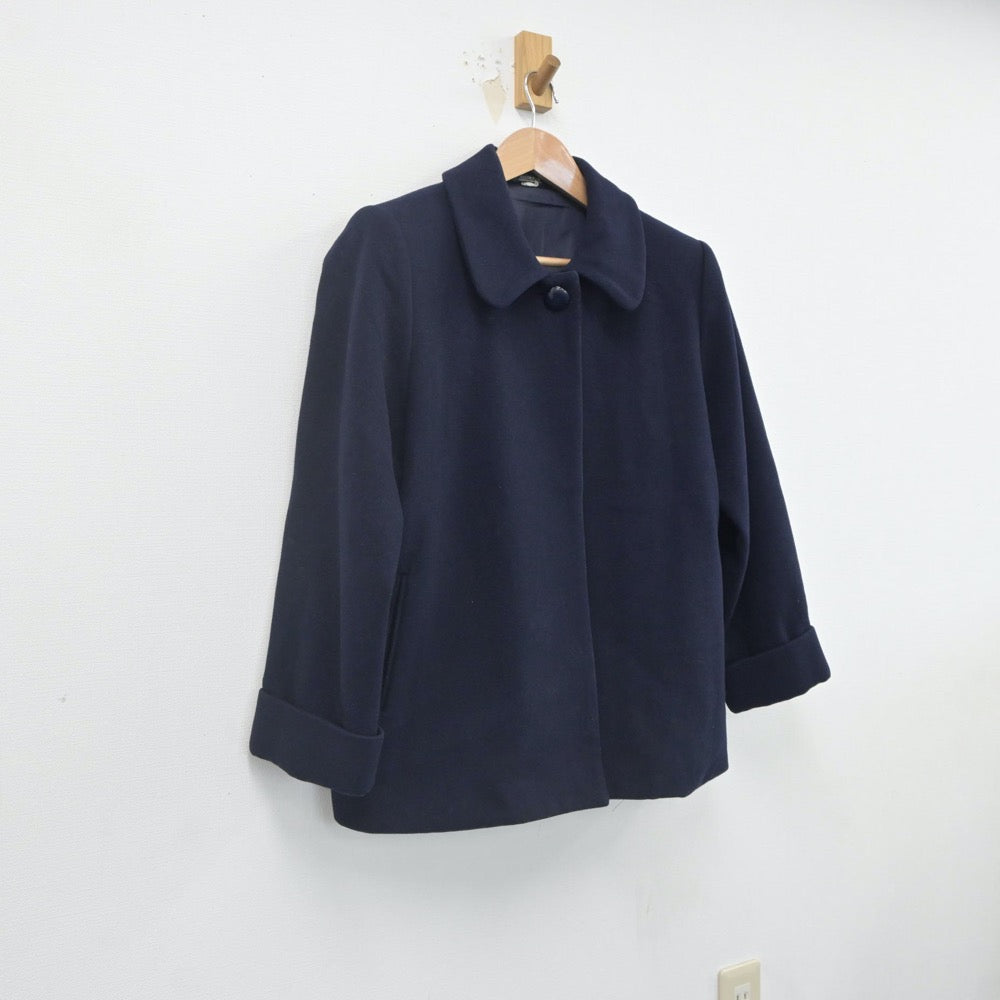 【中古】熊本県 ルーテル学院高等学校 女子制服 1点（コート）sf022033