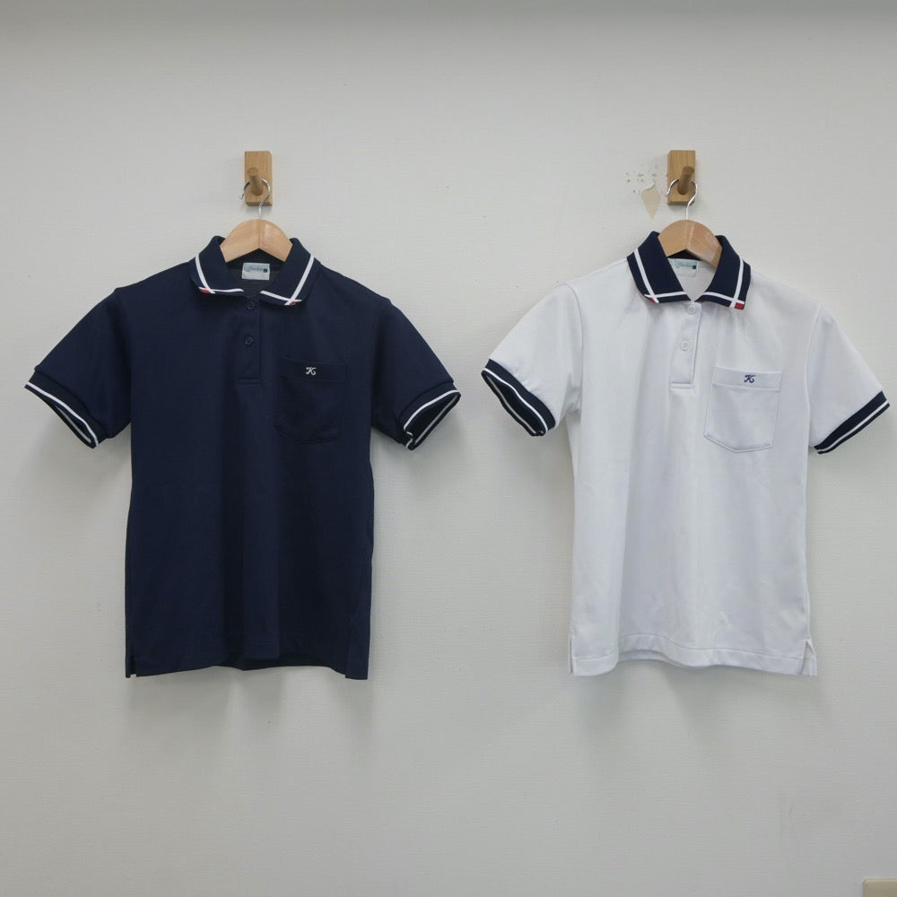 【中古】熊本県 熊本中央高等学校 女子制服 3点（シャツ・スカート）sf022038