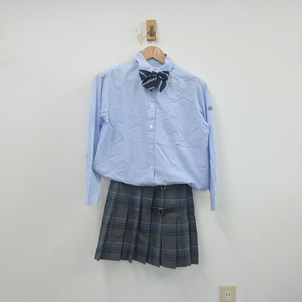 【中古】神奈川県 相原高等学校 女子制服 3点（シャツ・スカート）sf022041