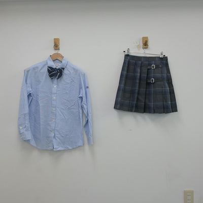 【中古】神奈川県 相原高等学校 女子制服 3点（シャツ・スカート）sf022041