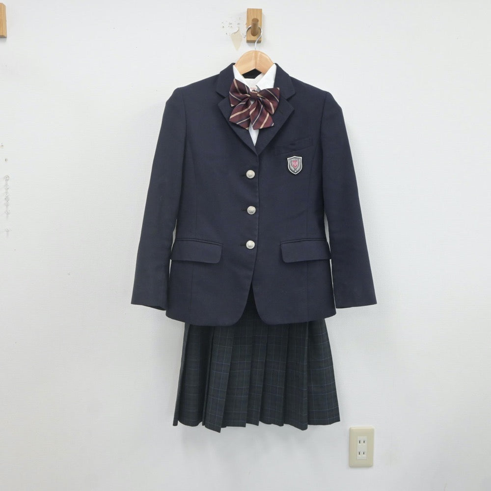 【中古】山形県 南陽高等学校 女子制服 4点（ブレザー・シャツ・スカート）sf022044