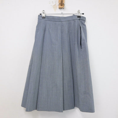 【中古】広島県 江波中学校 女子制服 2点（シャツ・スカート）sf022046