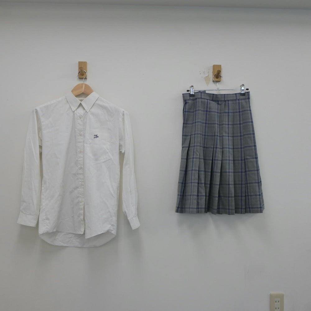 【中古】兵庫県 尼崎双星高等学校 女子制服 5点（ブレザー・ニット・シャツ・スカート）sf022051