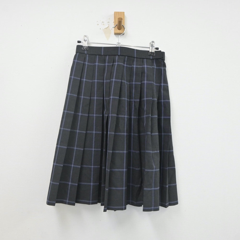 【中古】東京都 かえつ有明中学校 女子制服 3点（ニットベスト・シャツ・スカート）sf022057