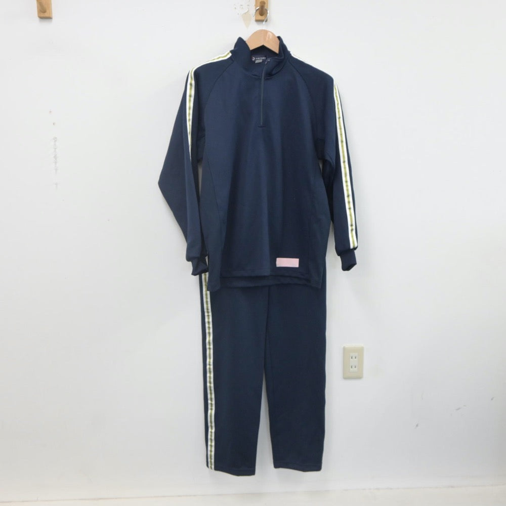 【中古】東京都 かえつ有明中学校 女子制服 2点（ジャージ 上・ジャージ 下）sf022059