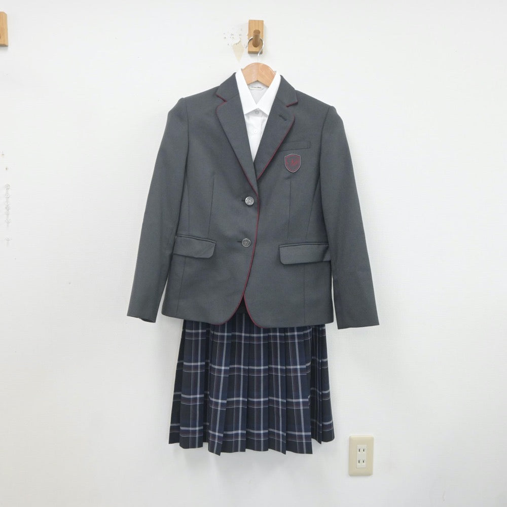 【中古】東京都 新渡戸文化中学校 女子制服 4点（ブレザー・シャツ・スカート）sf022060