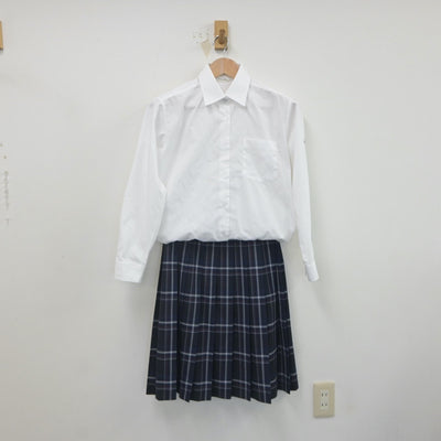 【中古】東京都 新渡戸文化中学校 女子制服 4点（ブレザー・シャツ・スカート）sf022060
