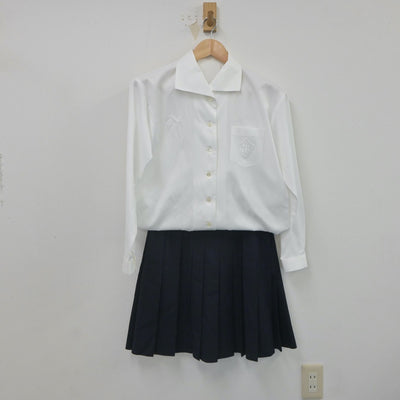 【中古】神奈川県 横浜女学院中学校 女子制服 6点（ブレザー・シャツ・スカート）sf022068