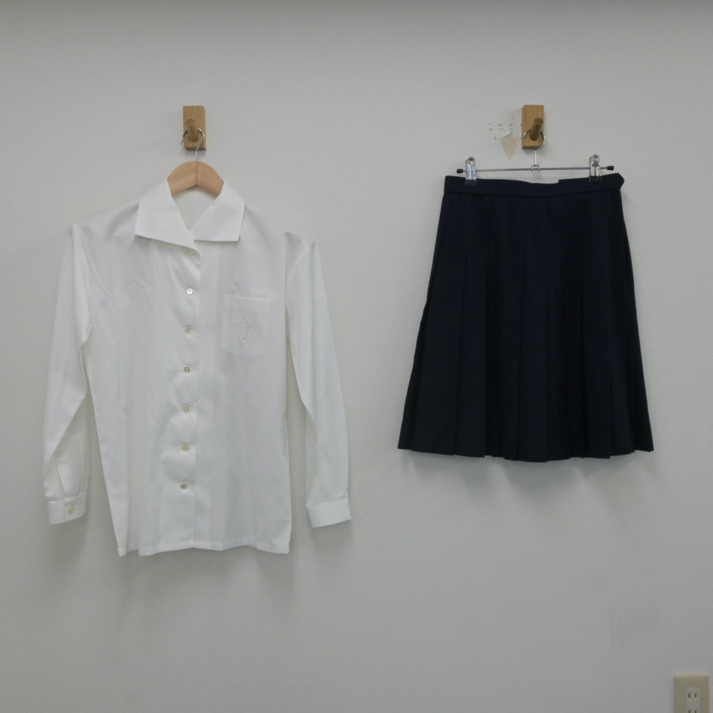 【中古】神奈川県 横浜女学院中学校 女子制服 6点（ブレザー・シャツ・スカート）sf022068