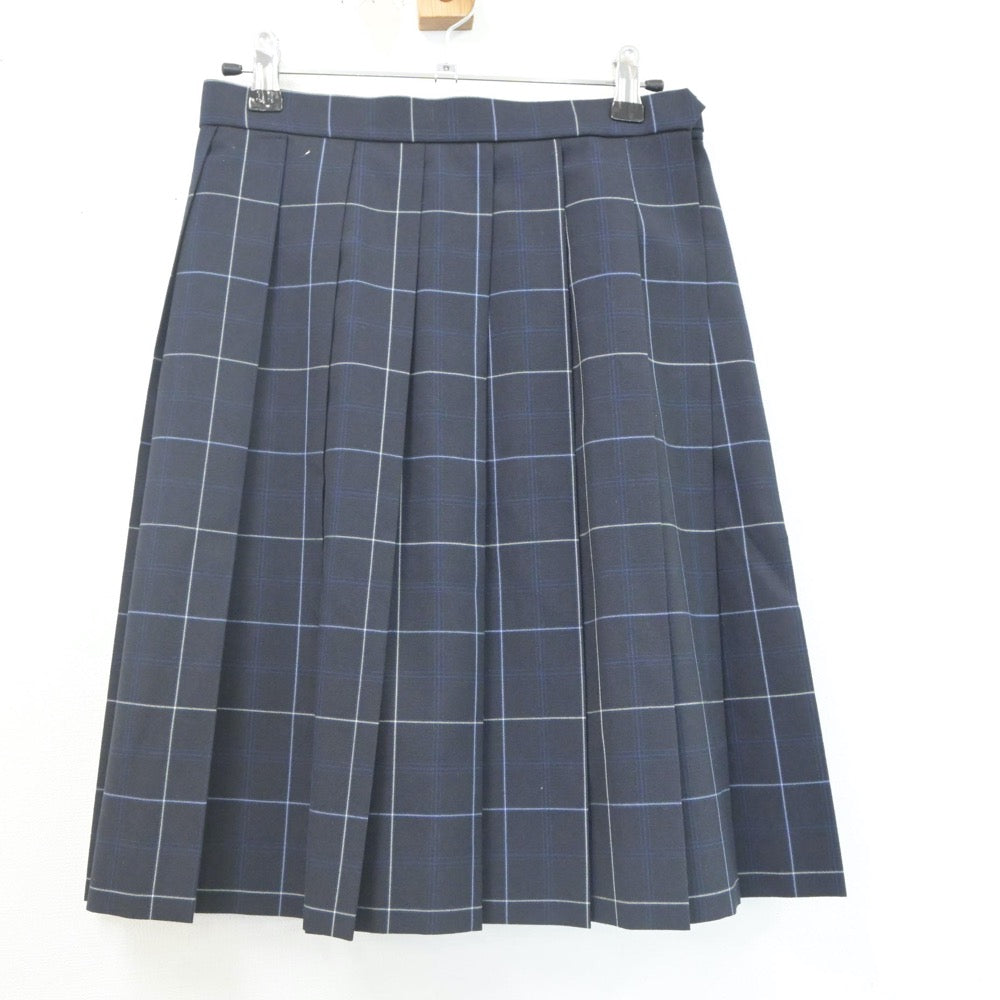 【中古】神奈川県 横浜女学院中学校 女子制服 4点（シャツ・ニットベスト・スカート）sf022070