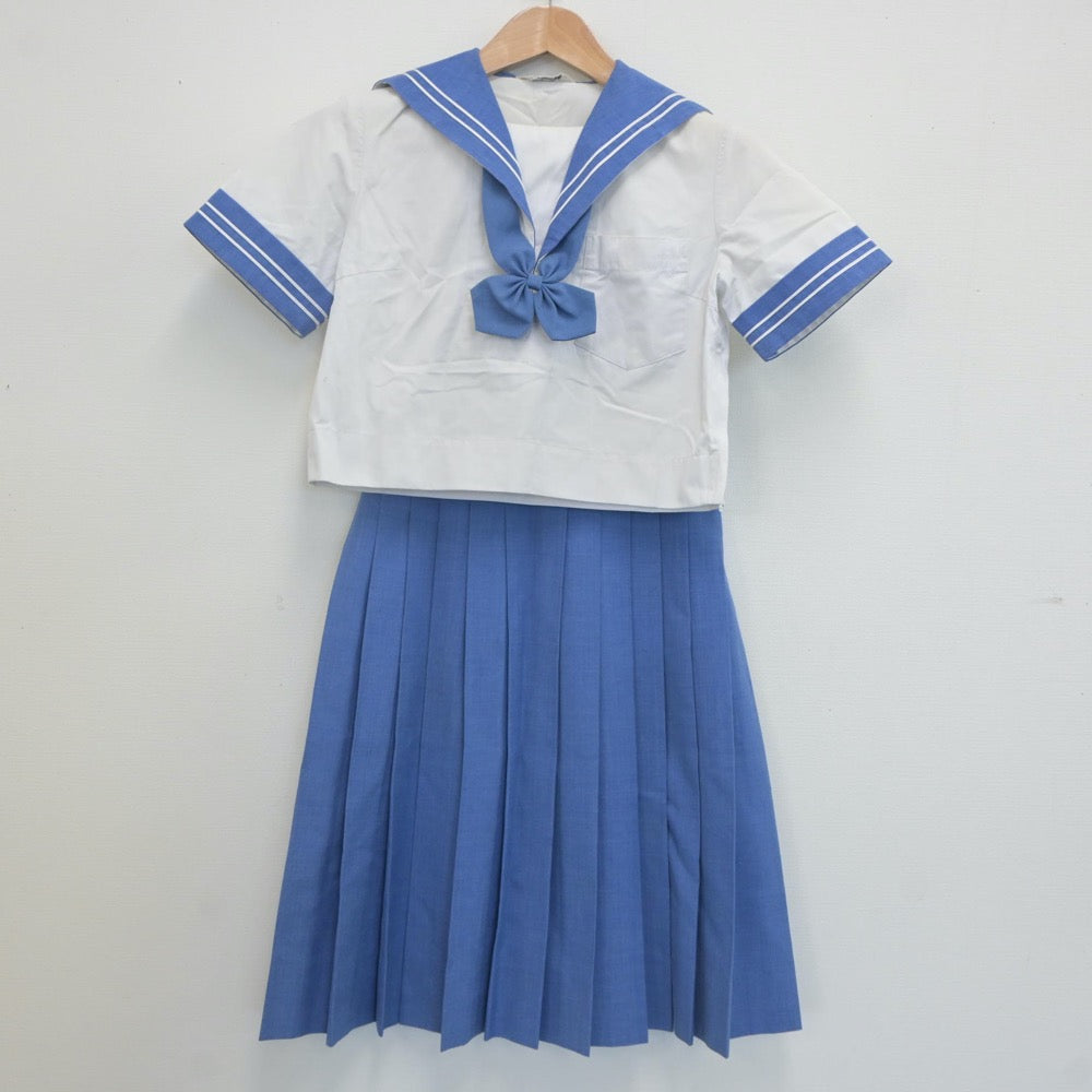 【中古】熊本県 東野中学校 女子制服 3点（セーラー服・スカート）sf022082