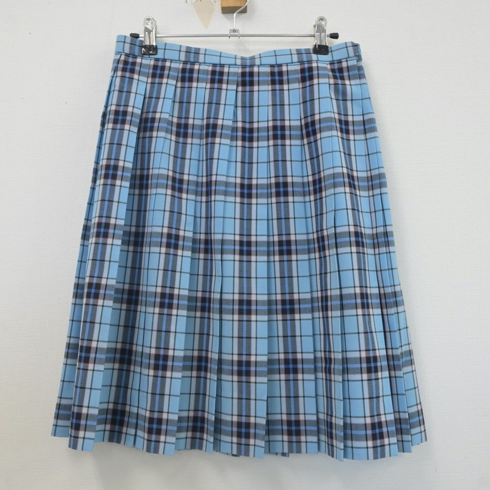 【中古】 クラーク記念国際高等学校 女子制服 4点（シャツ・ニットベスト・スカート）sf022092