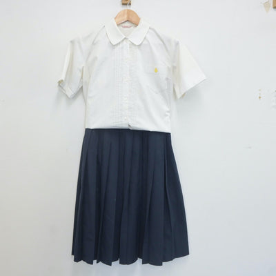 【中古】兵庫県 御影高等学校 女子制服 3点（シャツ・スカート）sf022096