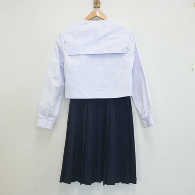 【中古】和歌山県 紀之川中学校 女子制服 3点（セーラー服・スカート）sf022097