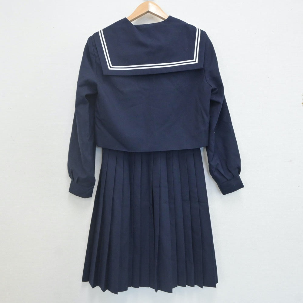 【中古】和歌山県 紀之川中学校 女子制服 2点（セーラー服・スカート）sf022101