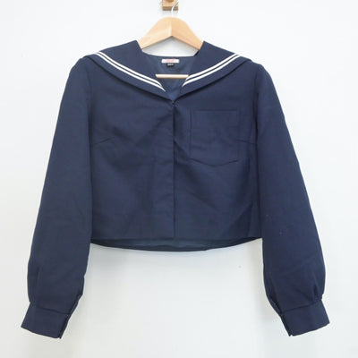 【中古】和歌山県 紀之川中学校 女子制服 2点（セーラー服・スカート）sf022101