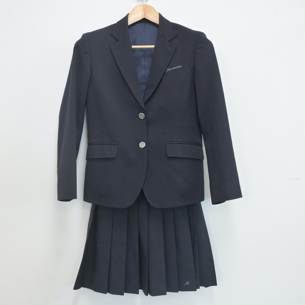 【中古】東京都 久留米中学校 女子制服 3点（ブレザー・スカート）sf022103