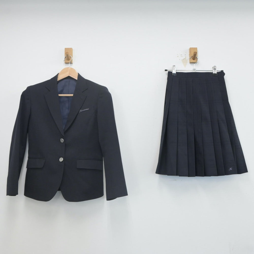 【中古】東京都 久留米中学校 女子制服 3点（ブレザー・スカート）sf022103