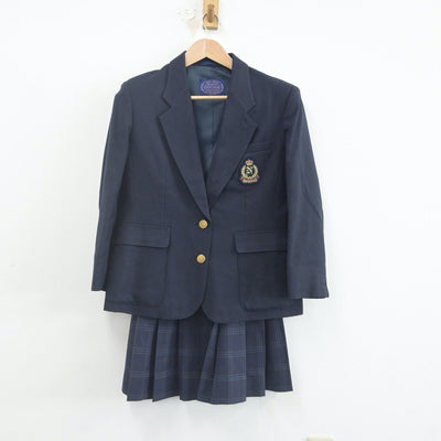 【中古】東京都 中野工業高等学校 女子制服 3点（ブレザー・ベスト・スカート）sf022123