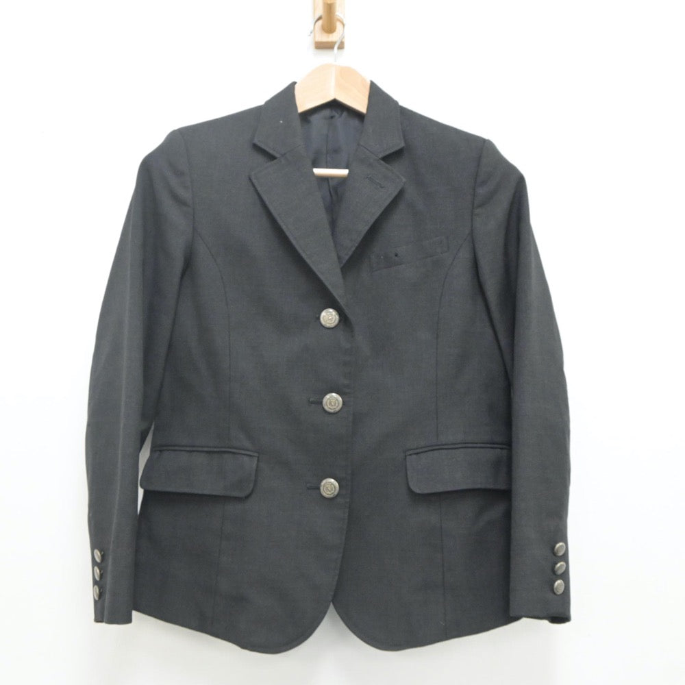 【中古】秋田県 ノースアジア大学明桜高等学校 女子制服 2点（ブレザー・スカート）sf022160